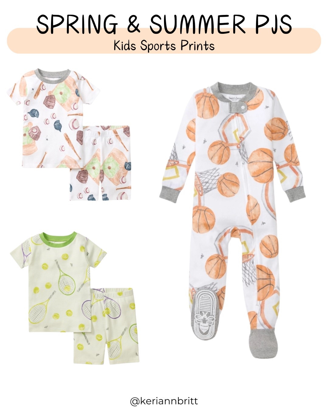 Spring and Summer Sports Pajamas for Kids

Kids pjs / cotton pajamas / toddler pajamas / baby footie / kids jammies / baseball / tennis / basketball / Burt’s Bees Baby

#LTKBaby #LTKSeasonal #LTKKids