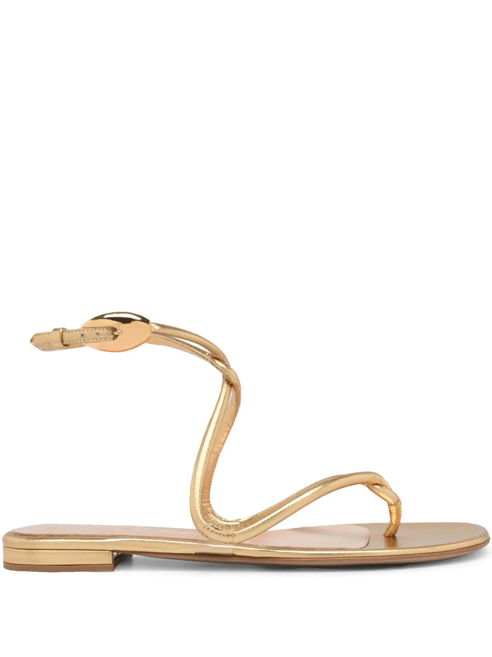 Gianvito Rossi Black Mamba Sandals | Gold | FARFETCH | Farfetch Global