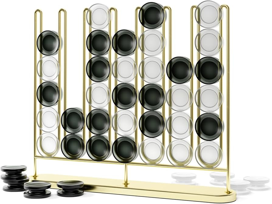 Umbra STAX Four-in-a-Row Game, Brass | Amazon (US)