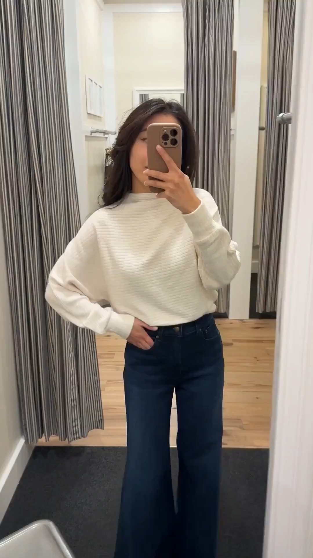 Both pieces under $50 with sale

• Mockneck dolman top xxs

• Flared wide leg crop jeans 24 regular sizing - Not petite! (Petite would be cropped and these are almost full length on me which I like). These have some stretch to the denim fabric.

Petite winter finds, easy mom style, cozy casual winter outfit, wide leg petite flare jeans

#LTKFindsUnder50 #LTKPetite #LTKSeasonal