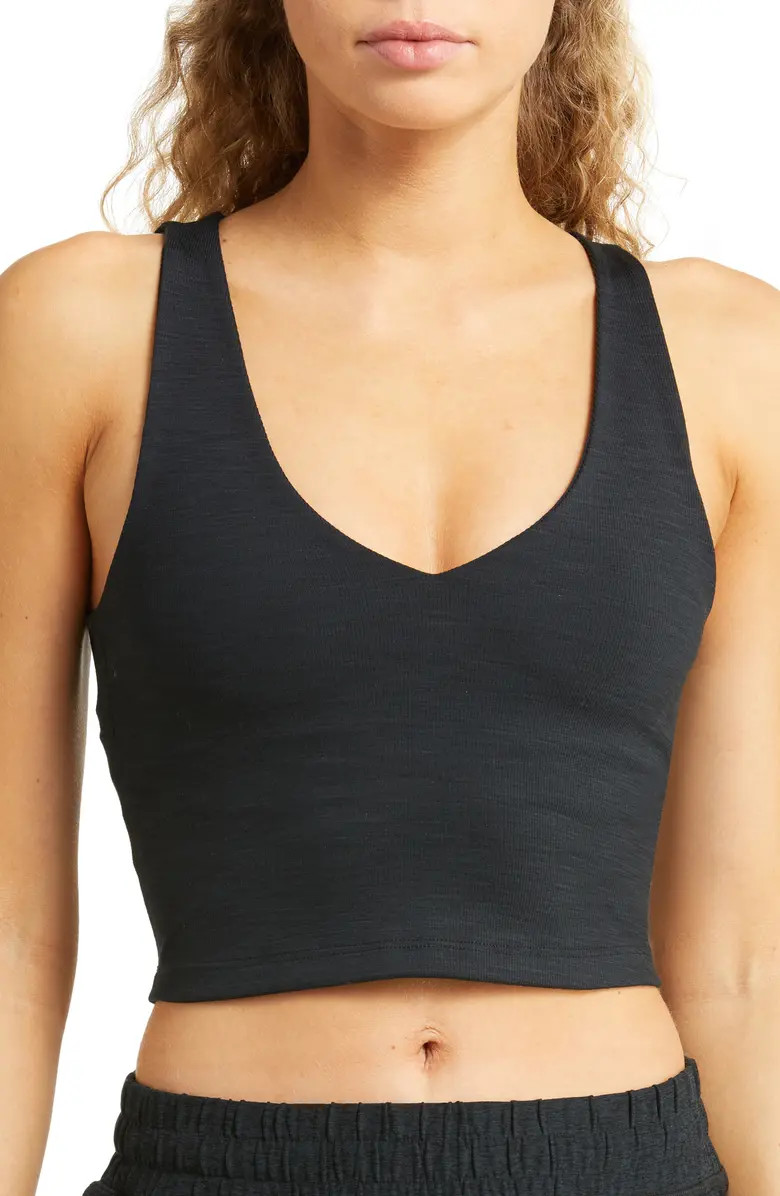Fresh Cutout Rib Crop Top | Nordstrom