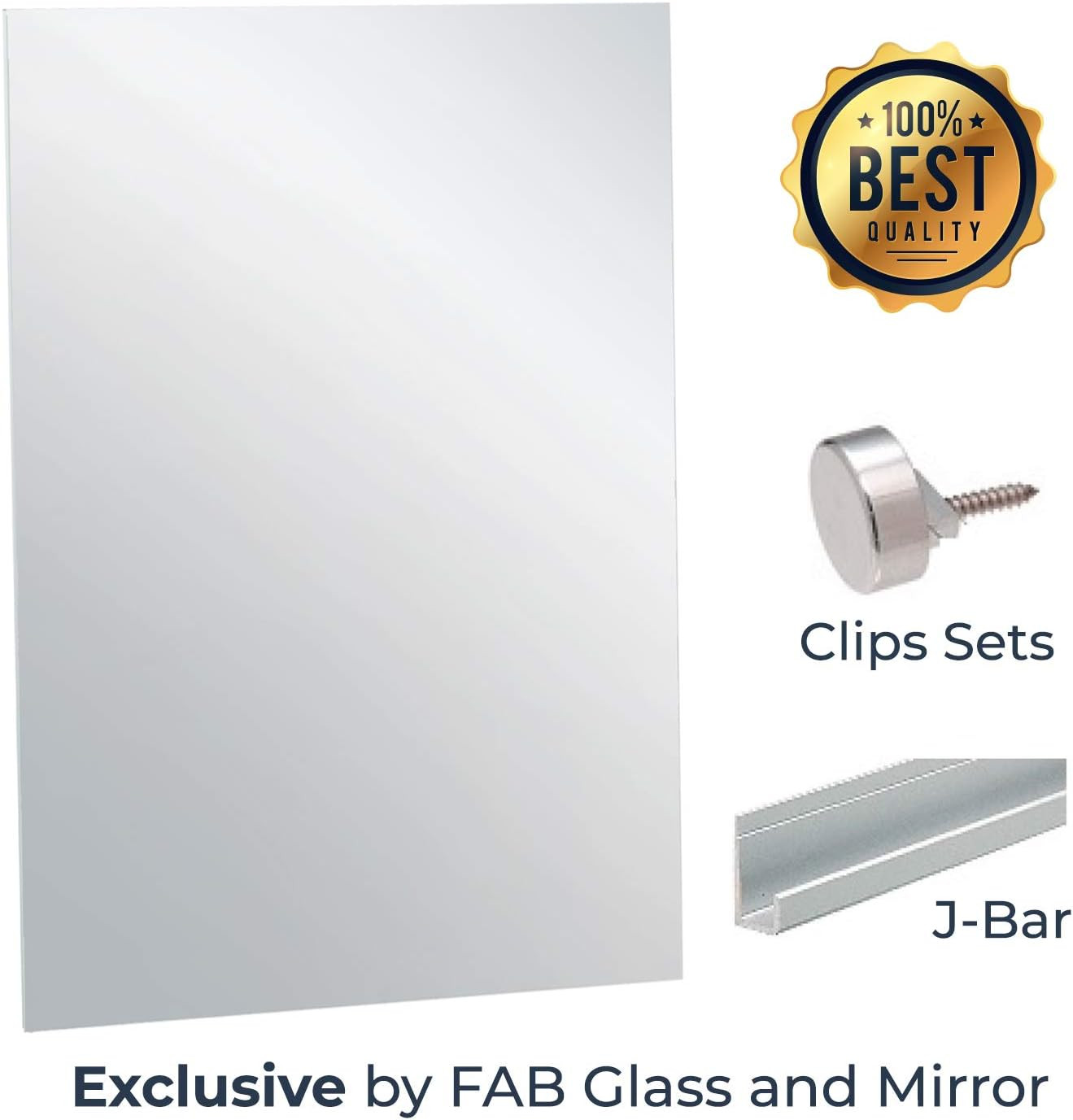 Wall Mirror Kit for Gym and Dance Studio 36x72 Inches with Safety Backing | Amazon (US)