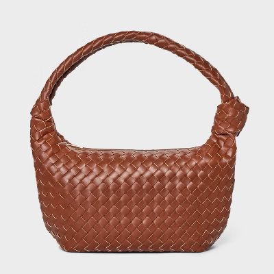 Woven Slouchy Shoulder Bag - A New Day™ Brown | Target