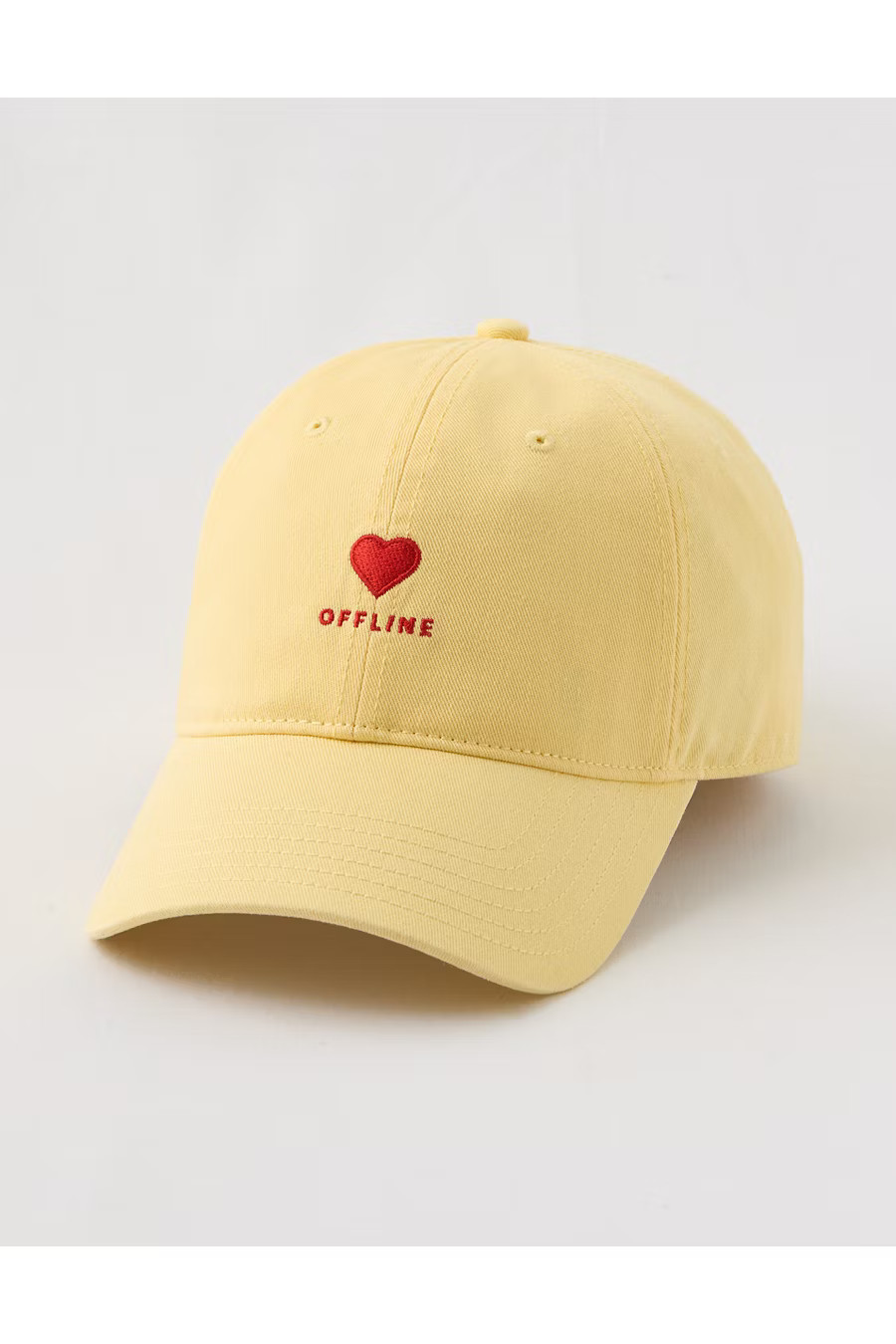 OFFLINE By Aerie Baseball Hat Women's Yellow Notes One Size | Aerie