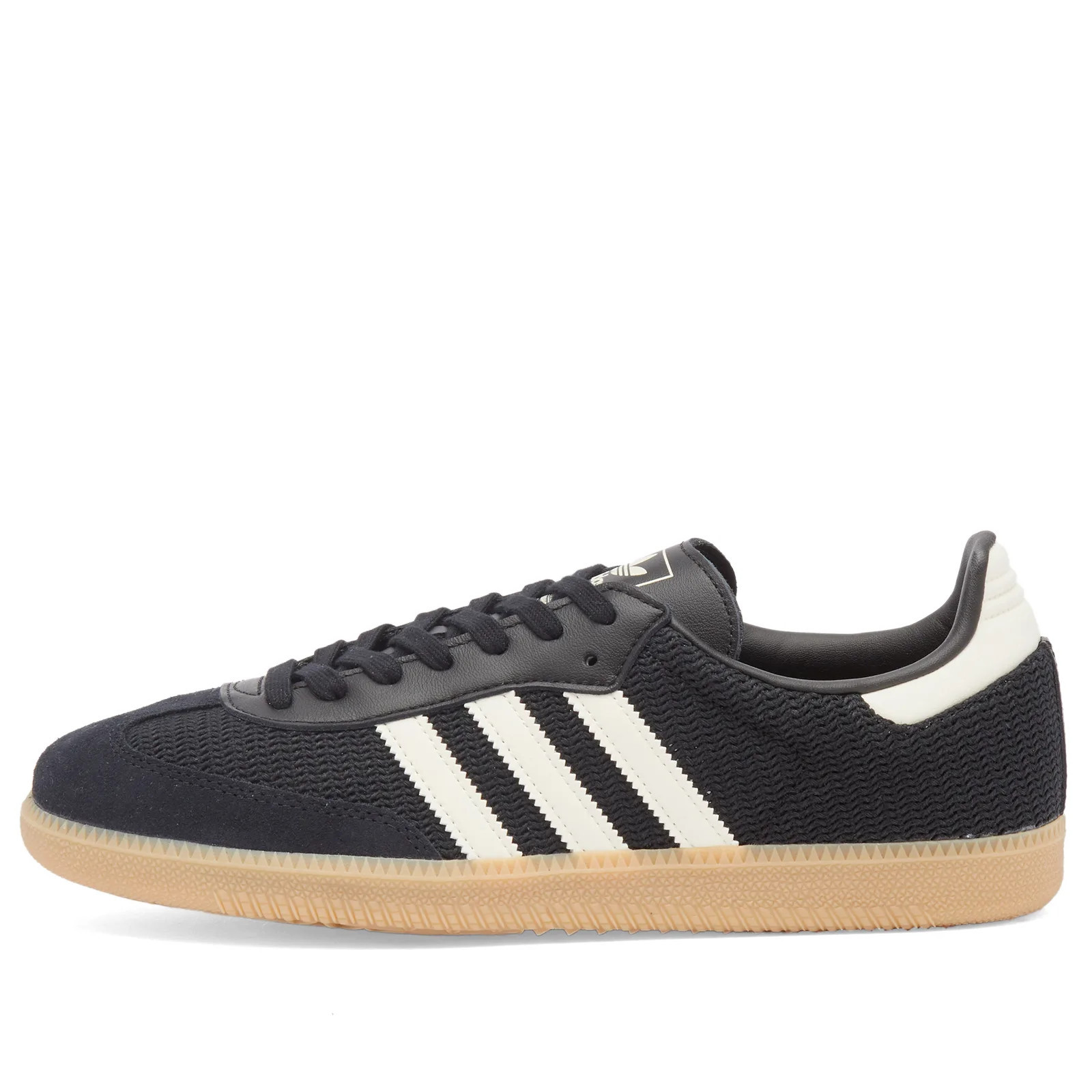 Adidas Samba OG Sneaker in Core Black/White/Magic Beige, Size UK 11.5 | END. Clothing