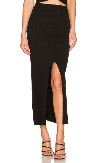 Macadamia Skirt in Black | Revolve Clothing (Global)