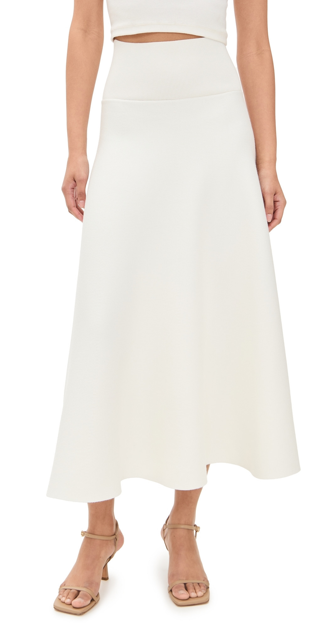 Line & Dot Isadore Knit Sweater Skirt Ivory S | Shopbop