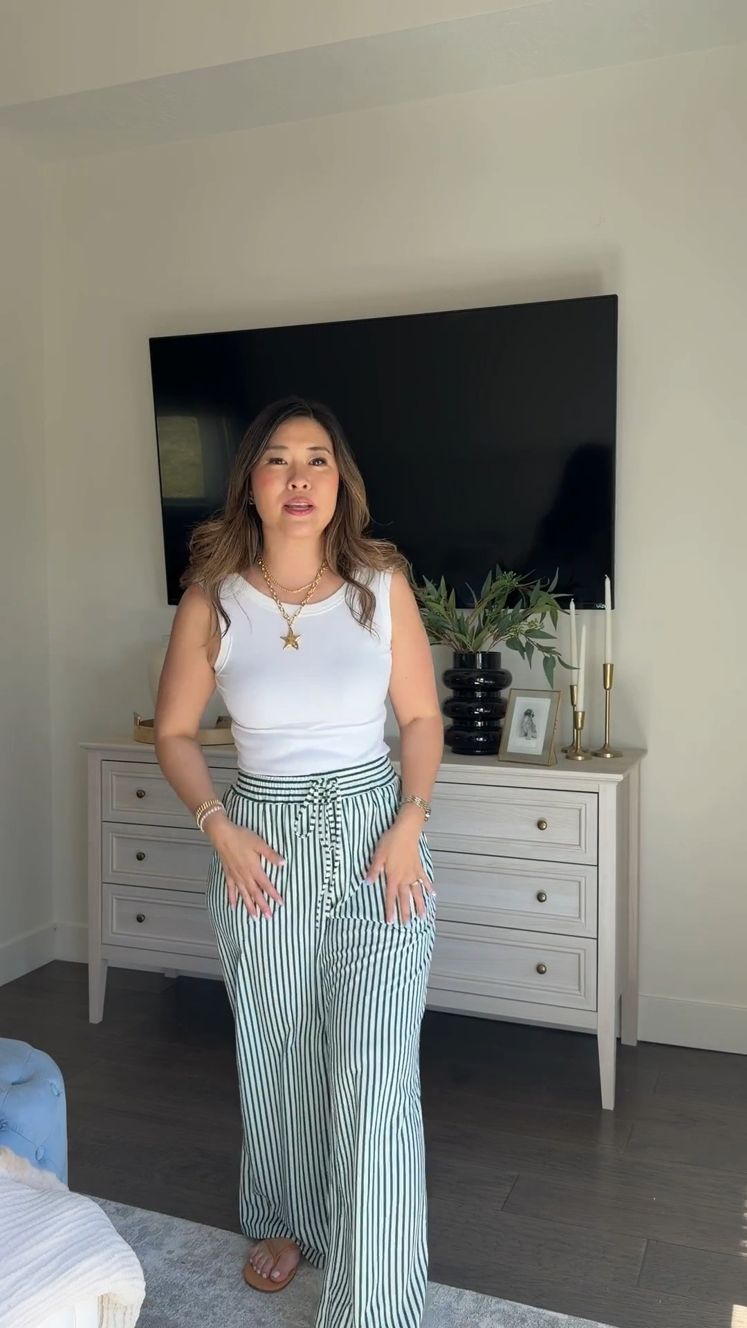 Millennial Mom Flowy Pants
Size Medium 

Amazon Fashion, affordable fashion, stripes, trending, casual outfit, comfy outfit, summer style, tcs

#LTKootd #LTKSeasonal #LTKPetite