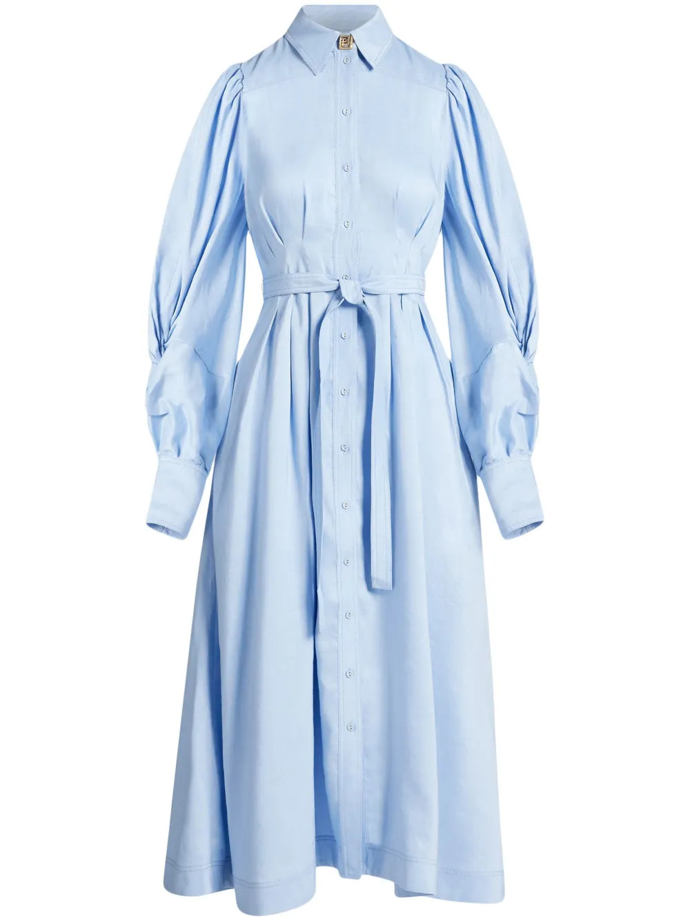 Bonnie knot-detail cotton midi dress | Farfetch Global