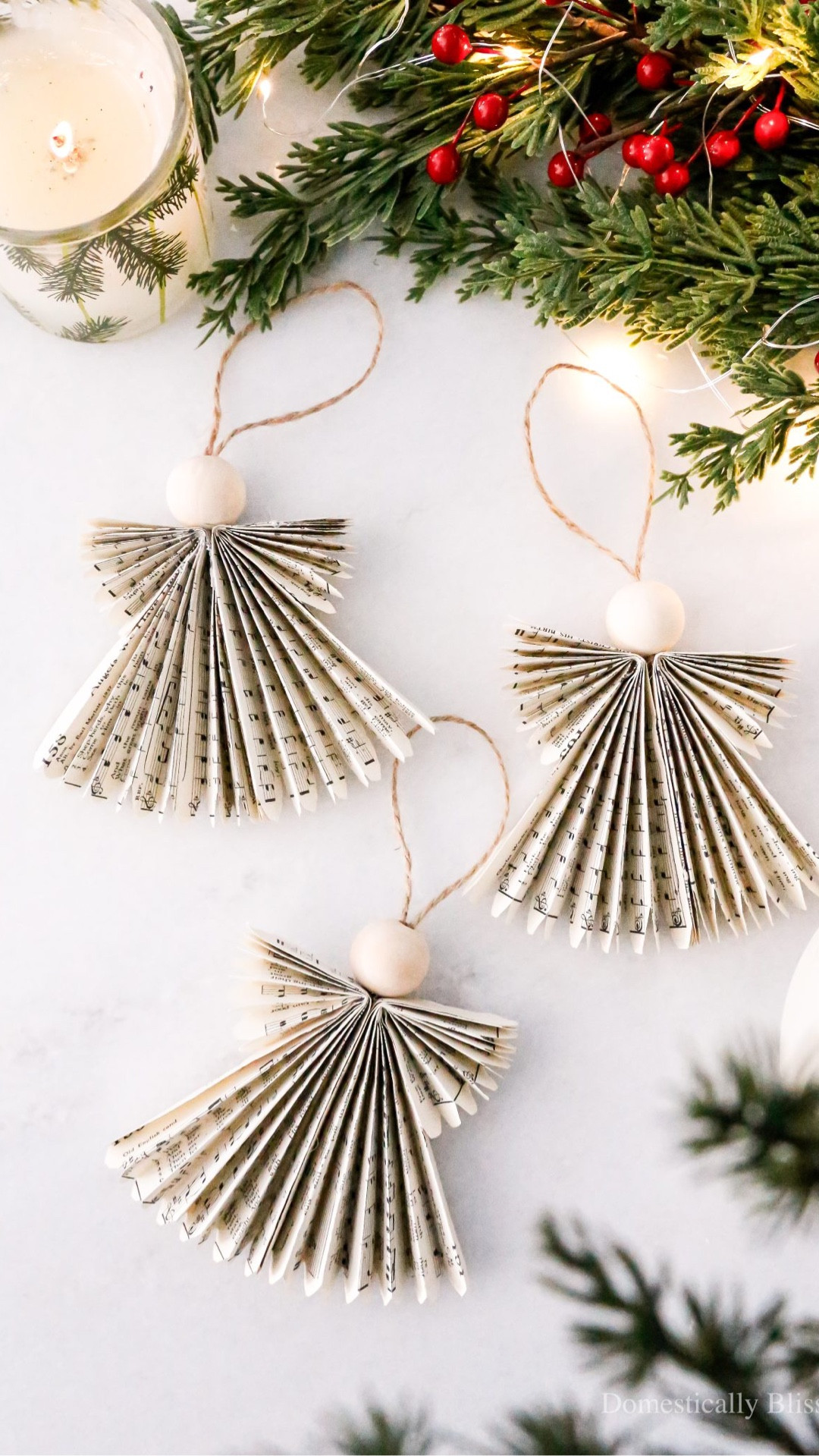 These DIY Music Paper Christmas Angels are a fun way to create beautiful new Christmas ornaments for your Christmas tree while repurposing old music paper.

See tutorial:
https://domesticallyblissful.com/diy-music-paper-christmas-angels/

🔗 Join our newsletter: https://domesticallyblissful.com/newsletter/ 

#LTKHoliday #LTKHome #LTKSeasonal