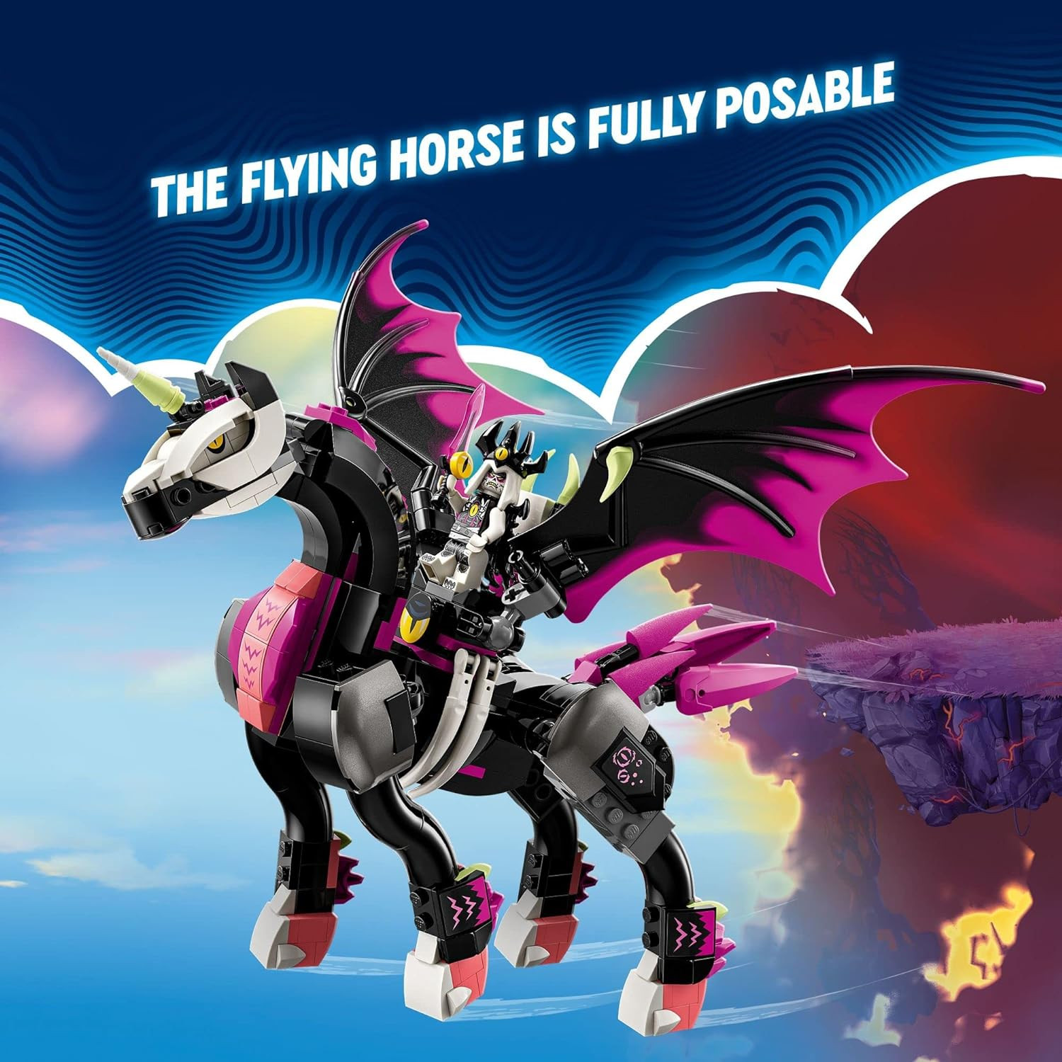 LEGO DREAMZzz Pegasus Flying Horse 71457 Building Toy Set, Fantasy Action Figure Creature, Comes ... | Amazon (US)