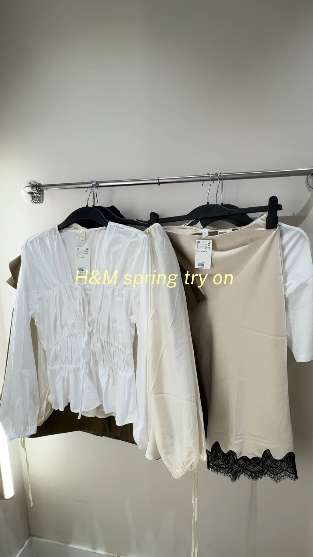 Spring try on from H&M

spring outfits, lace skirt, white top, try on haul, trench coat, trench jacket, satin skirt, tie top, 

#LTKuk #LTKeurope #LTKspring