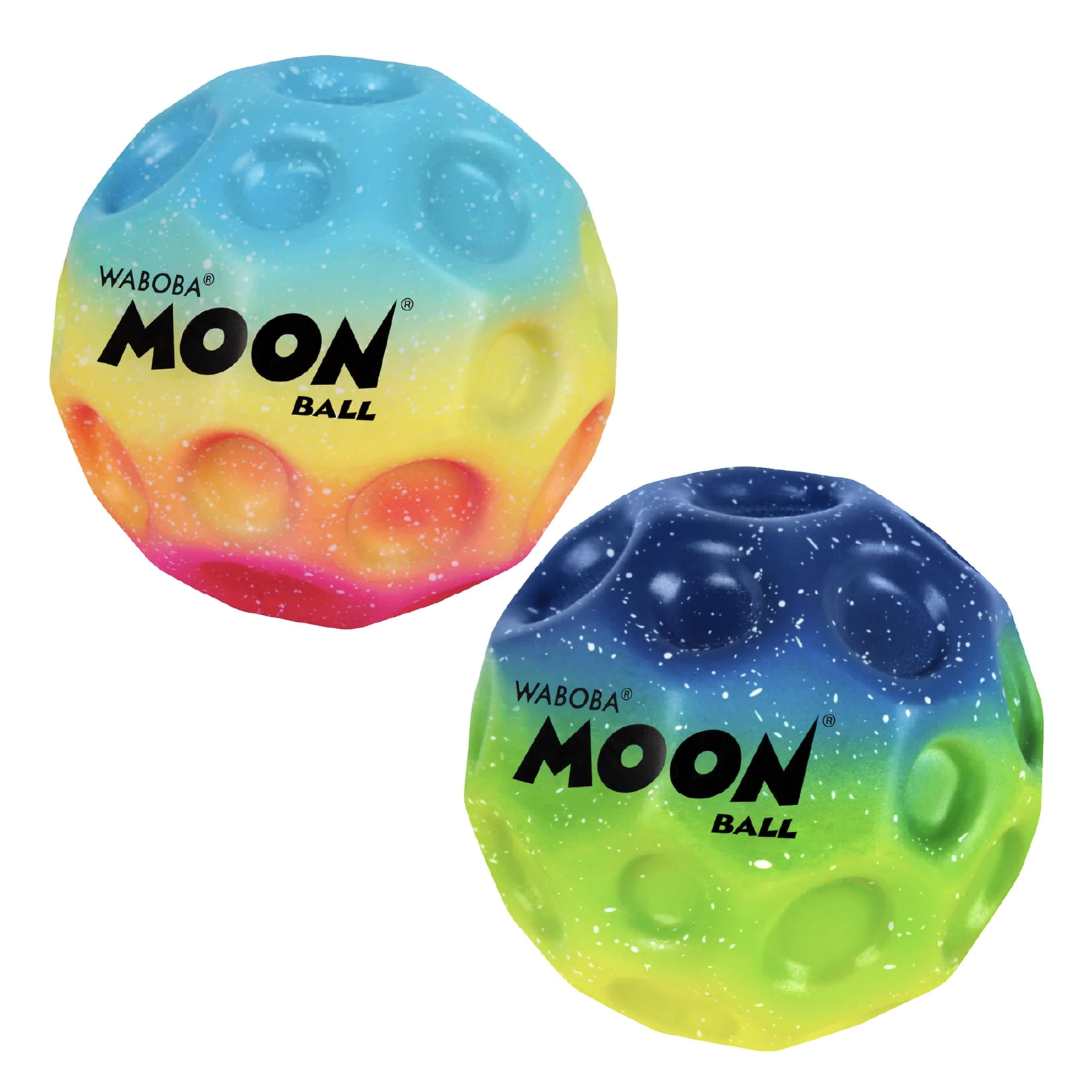 Waboba Gradient Moon Ball 2 Pack - Super Bouncy Wall Balls for Kids and Teens - Outdoor Sports To... | Amazon (US)