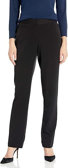 Rafaella Women's Curvy Fit Gabardine Slim Leg Pant | Amazon (US)