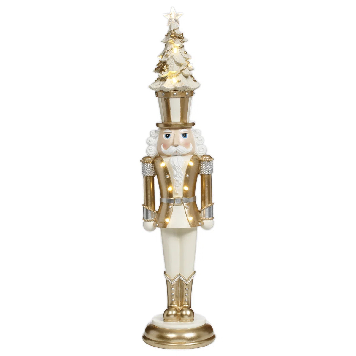 Christmas Tree Hat Nutcracker With Led -24 Inches | Wayfair North America