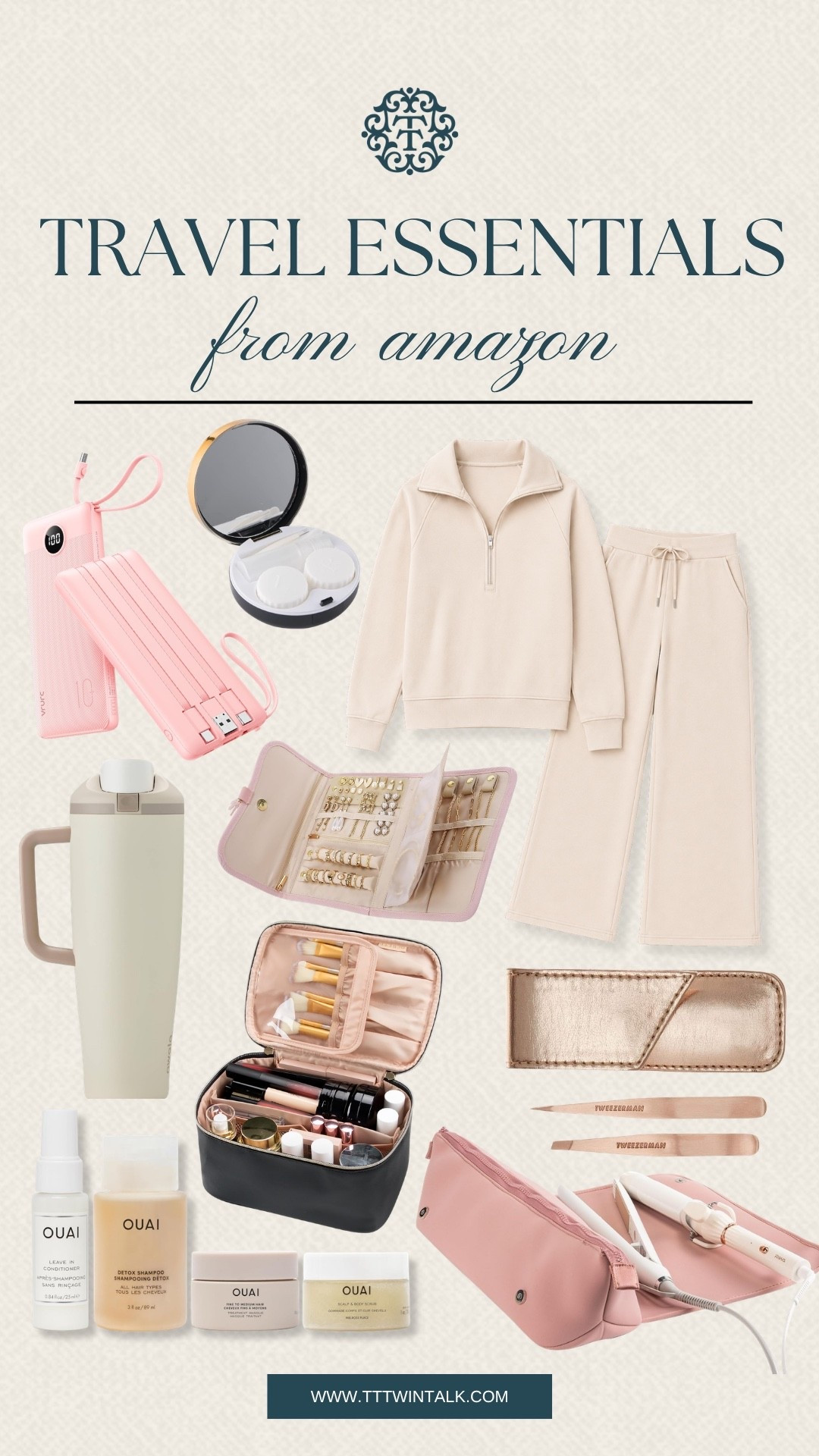 Travel essentials we love and highly recommend! Everything from a slim power bank to a refillable water bottle! These are our go-to travel essentials!

#LTKTravel #LTKOver40 #LTKSeasonal
