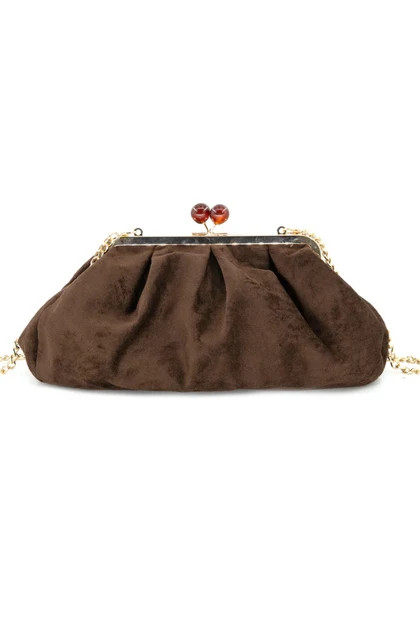 Taylor Chocolate Clutch Handbag | The Willow Tree
