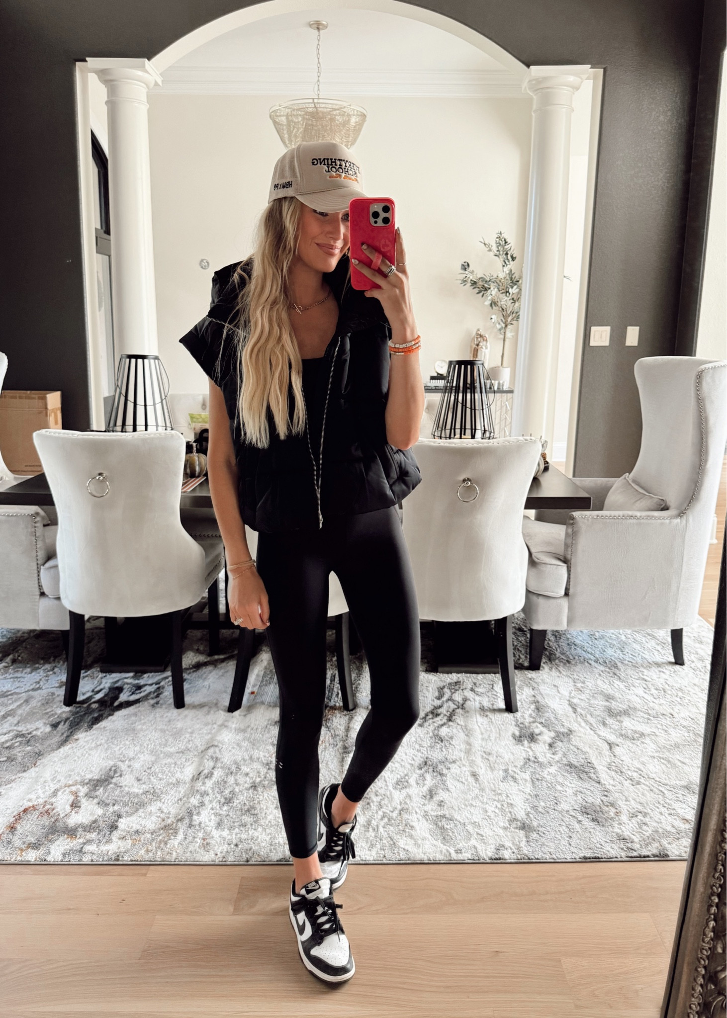 size S onesie & puffer vest - runs true to size!! 

#LTKfitness #LTKstyletip #LTKSeasonal