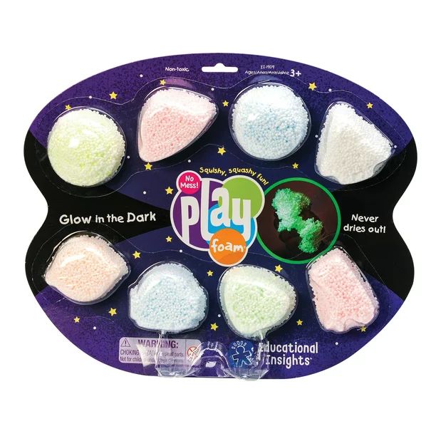 Educational Insights Original Playfoam Glow in the Dark 8-Pack, Fidget & Sensory Toy, Stocking St... | Walmart (US)