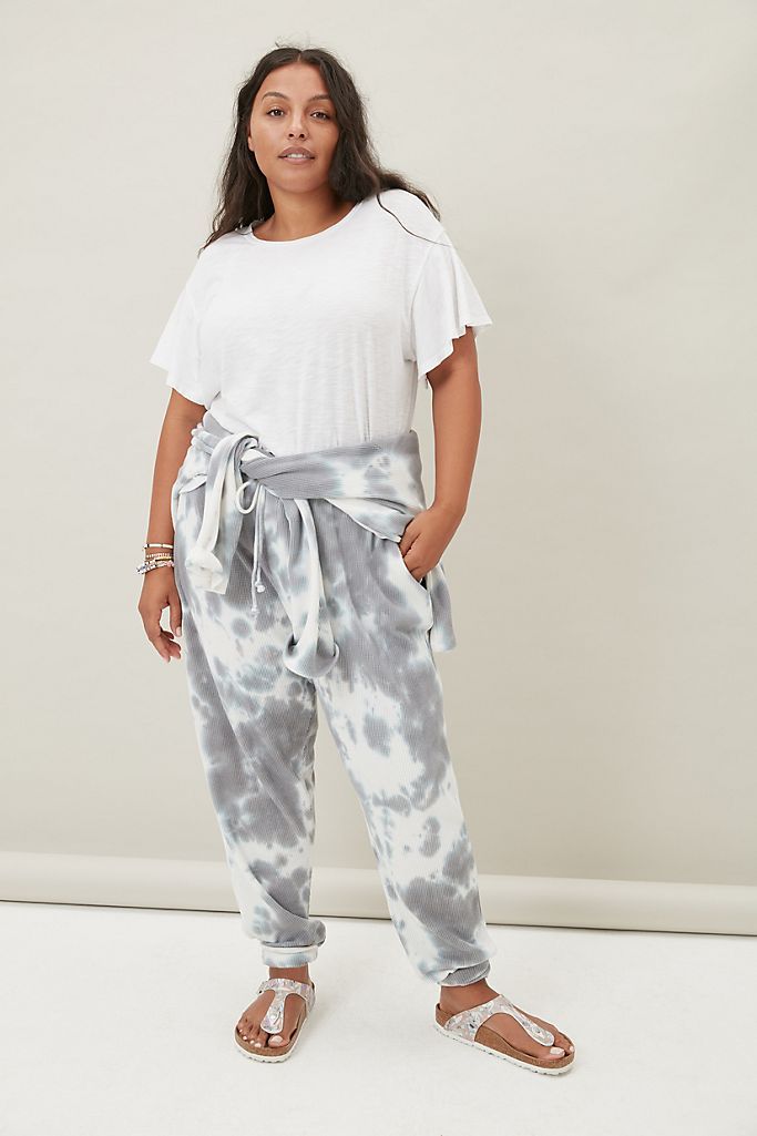 Janelle Waffle Tie-Dye Joggers | Anthropologie (US)