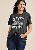 Never Better Oversized Fit Graphic Tee | Maurices