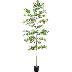 Bellacat Faux Black Olive Tree 7ft, Tall Faux Trees Indoor with Natural Trunk and Realistic Leave... | Amazon (US)