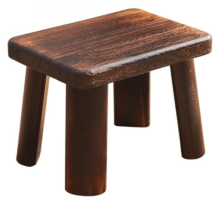 Wooden Stool, Rectangular Bedside Step Stool, Step Ladder for Kitchen & Bathroom, Foot Rest Stool... | Amazon (US)