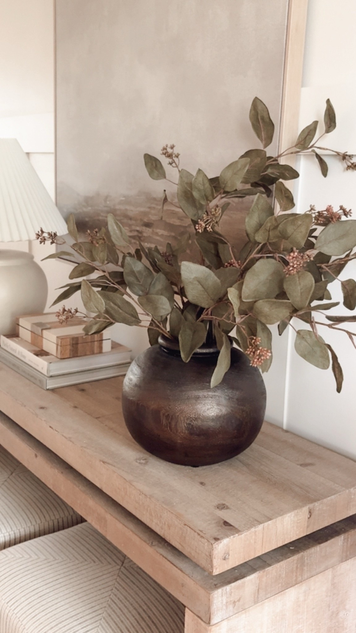 These stems are perfect for transitioning into Fall. I have three in this vessel. They’re currently 30% off! 
Fall stems. Pottery Barn look for less. Entryway styling.

#LTKHome #LTKSeasonal
