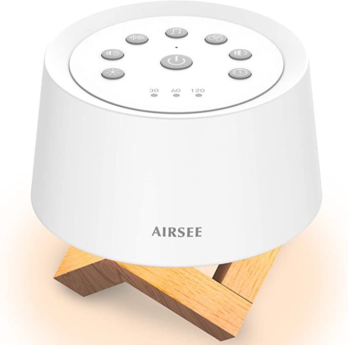 AIRSEE Sound Machine White Noise Machine with Baby Night Light Built-in 31 Soothing Sounds with T... | Amazon (US)