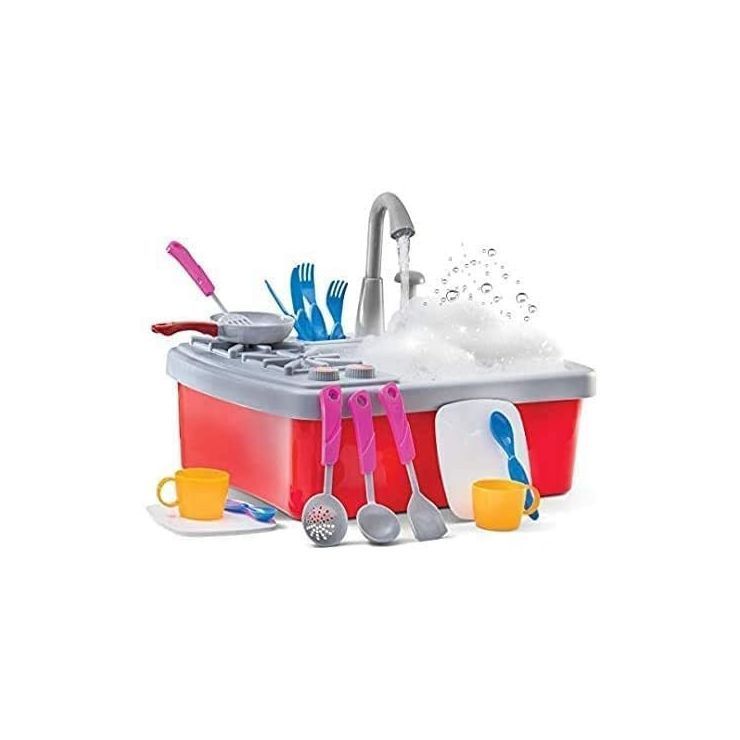 Kitchen Sink Toy for Toddlers - 17 Pieces Kitchen Sink Toy Set - Play22usa | Target