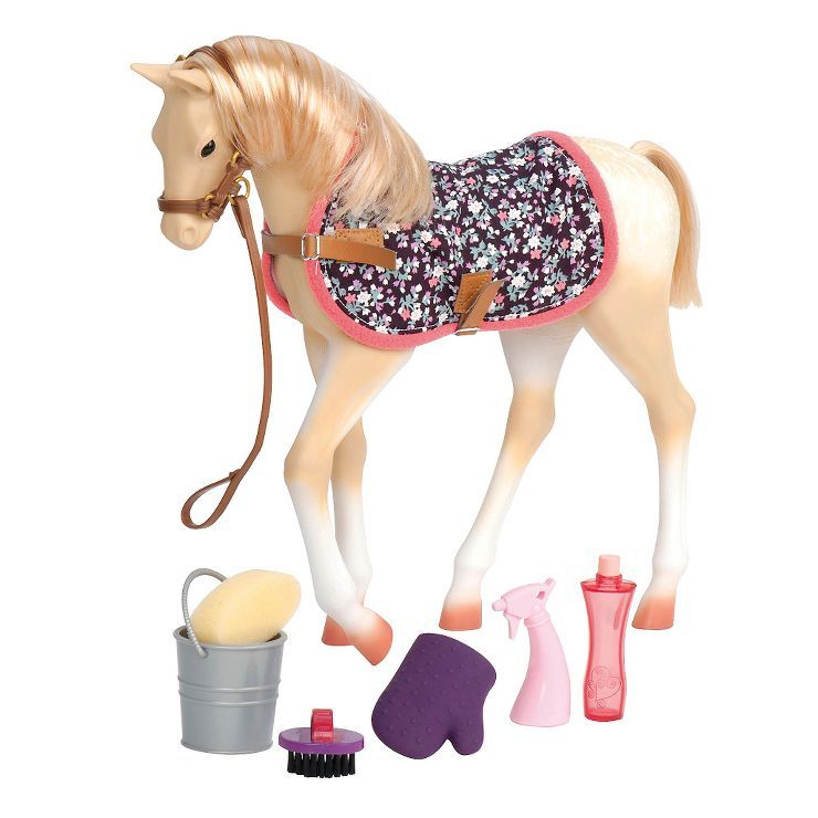 Our Generation Palomino Horse Foal Accessory Set for 18&#34; Dolls | Target