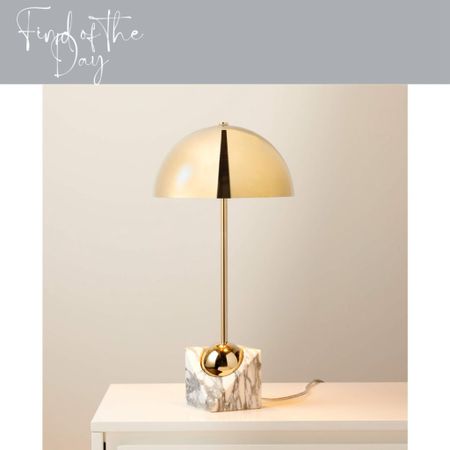 We are totally in love with this metal dome and marble table lamp!! How beautiful is the silhouette of this lamp? Plus the mixed materials is perfect for any space that needs a touch of elegance!

#LTKSeasonal #LTKhome #LTKfamily