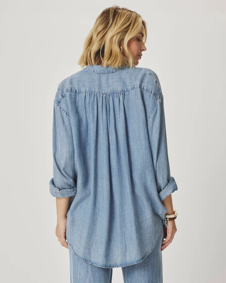 Indigo Button Down | Splendid