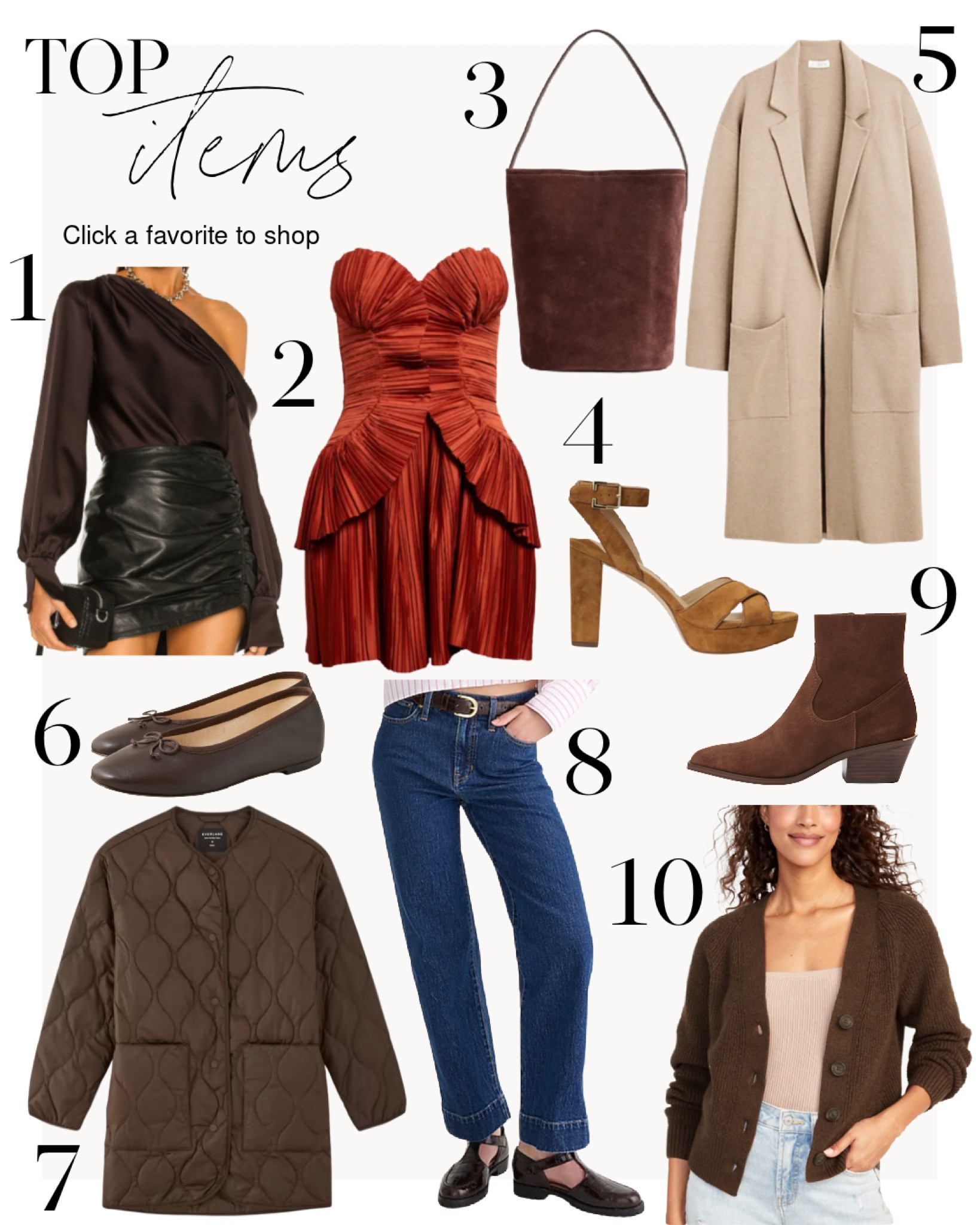 Your favorite items this week! 🍂 Layers, fall shoes, a fall event dress, wide leg jeans, and a great going out top. 

#LTKSeasonal
