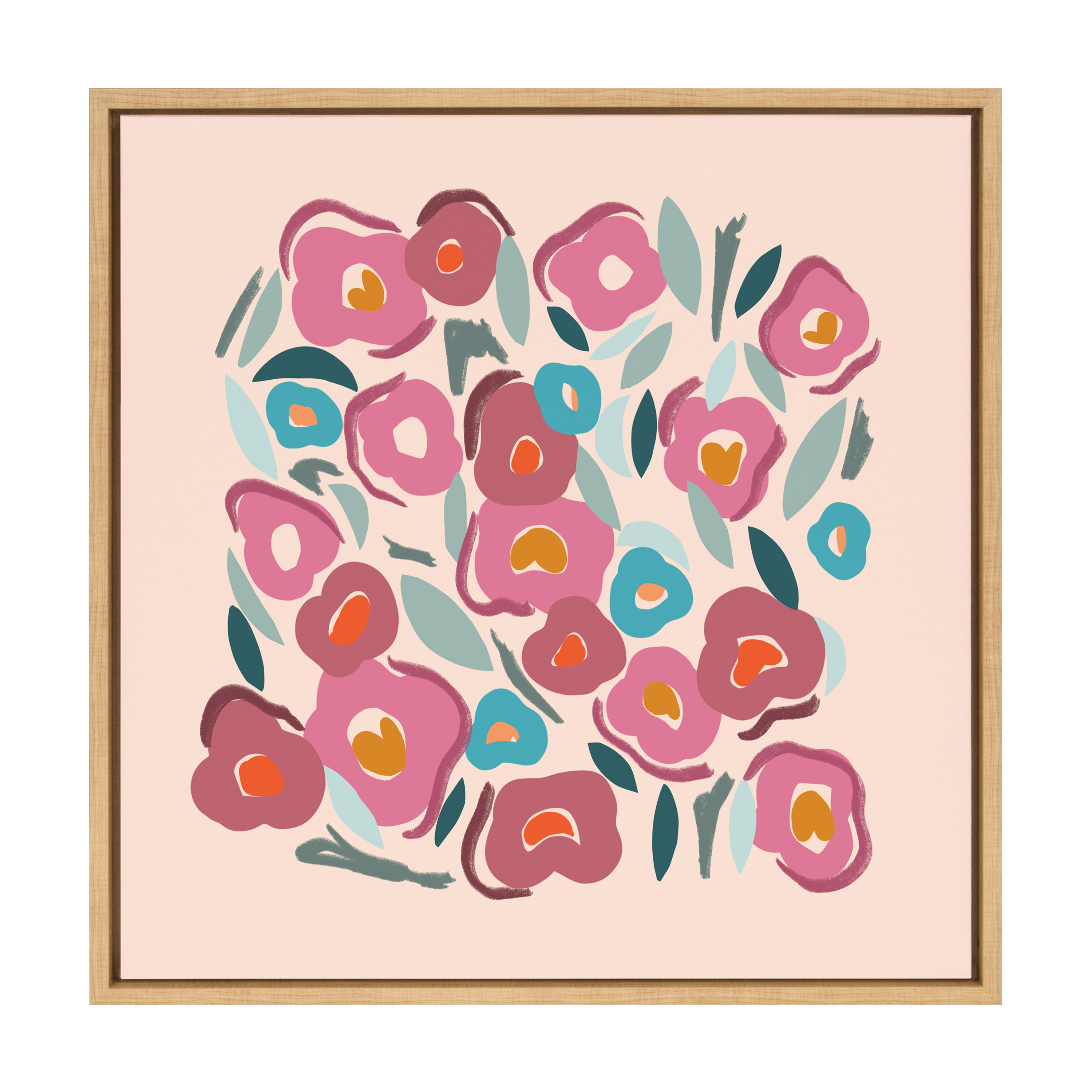 Kate and Laurel Words, Black Framed Canvas Art Print, 18x24 - Walmart.com | Walmart (US)