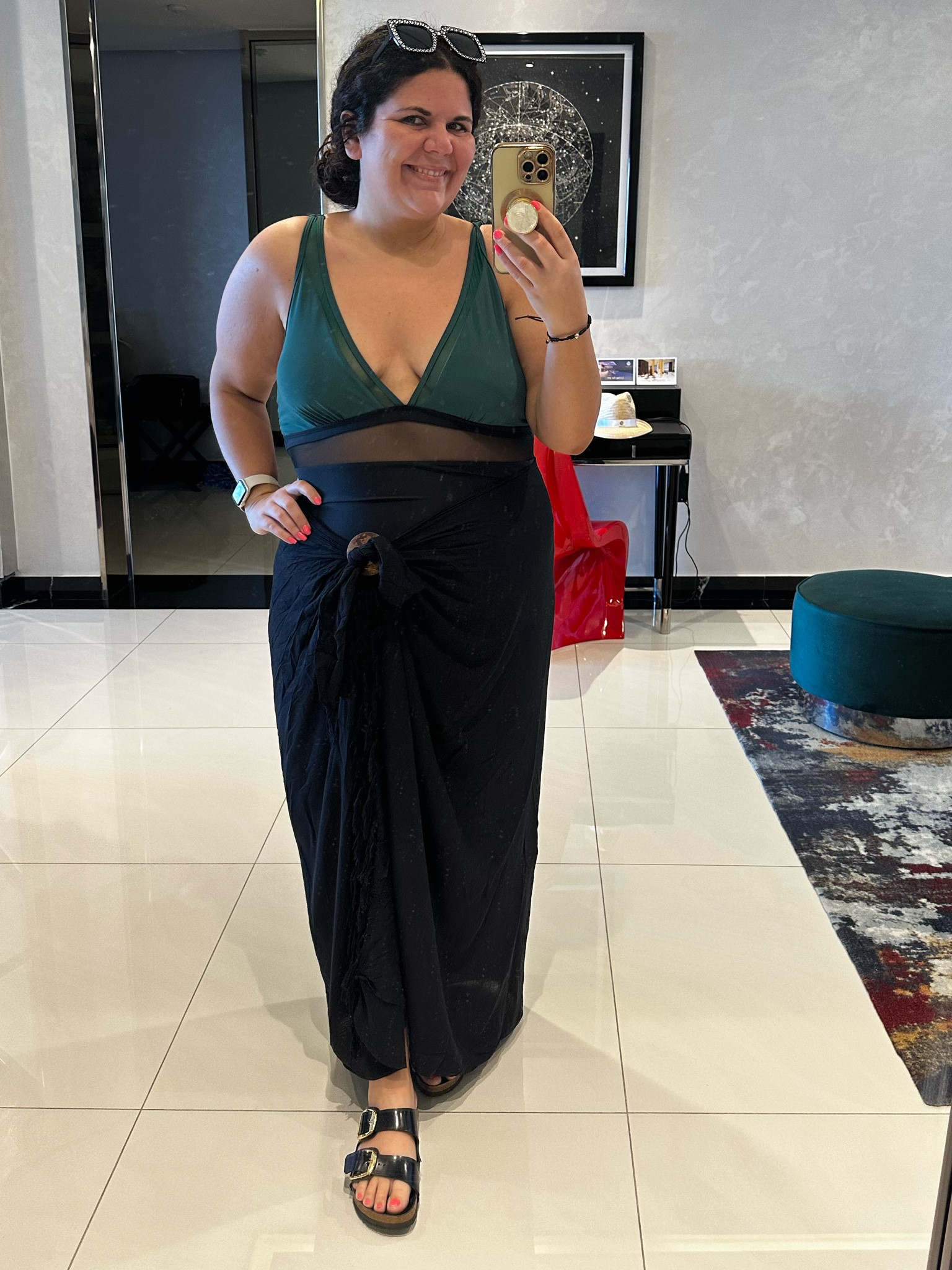 I brought 3 suits on this trip and I loved them all! Especially adored this one because I felt like it had very good tummy control which is the area I’m always most self conscious about! What I tried to do for this trip was find sunglasses, shoes and a sarong that went with all of my suits to save space and time and I’m pretty happy with the way it worked! 

#LTKmidsize #LTKtravel #LTKswim