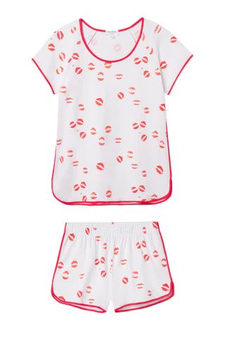 Pima Shorts Set in Kisses | LAKE Pajamas