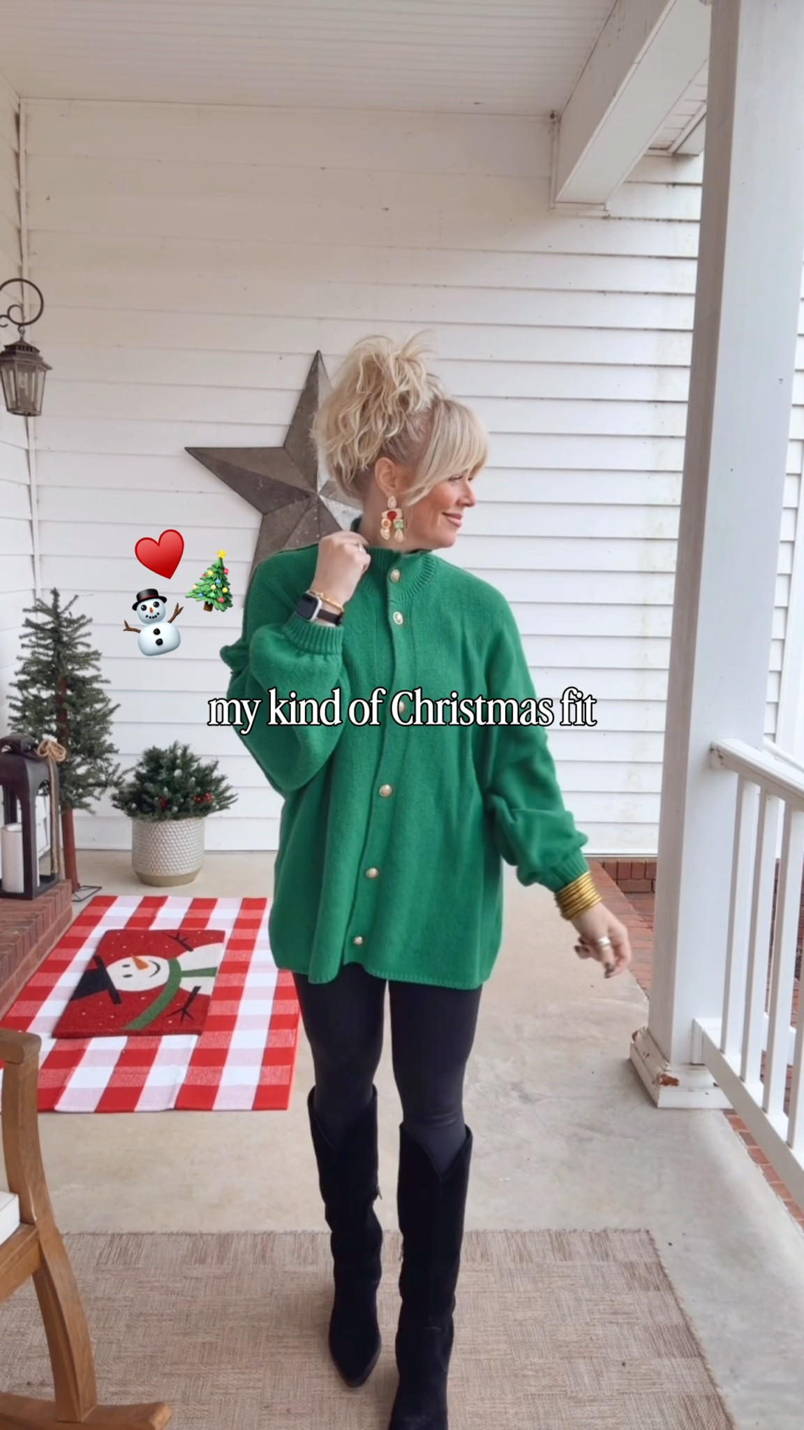 My Sunday Christmas fit 🎄♥️
Cardigan M
Leggings M
Boots linked similar 

#LTKFindsUnder50 #LTKOver40 #LTKootd