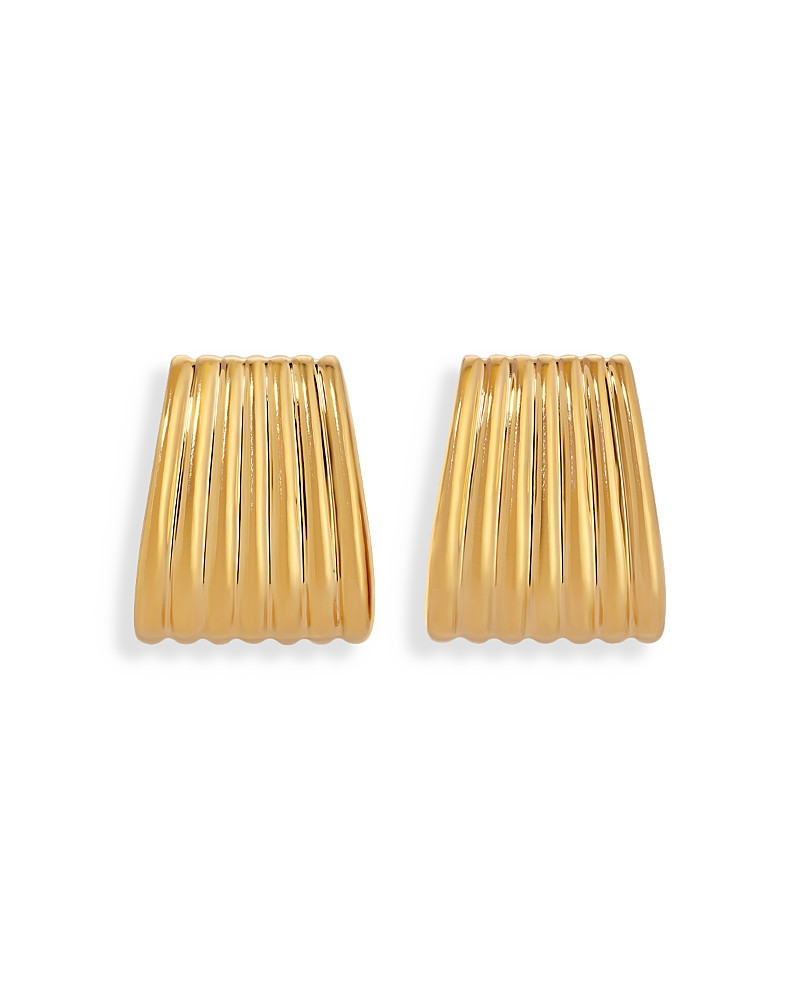 Heaven Mayhem Ribbed Drop Earrings in 18K Gold Plated | Bloomingdale's (US)