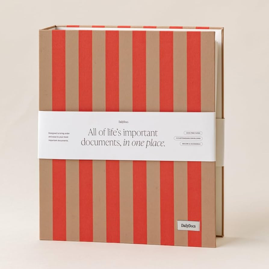 Document Organizer Binder – Premium Linen Folder System with Full & Half-Page Envelopes for Imp... | Amazon (US)