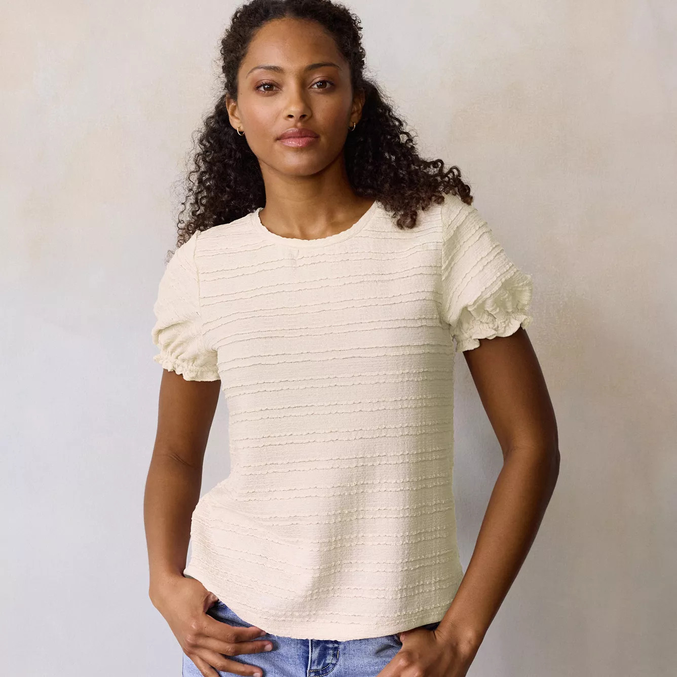 Women's LC Lauren Conrad Puff Sleeve Top | Kohl's