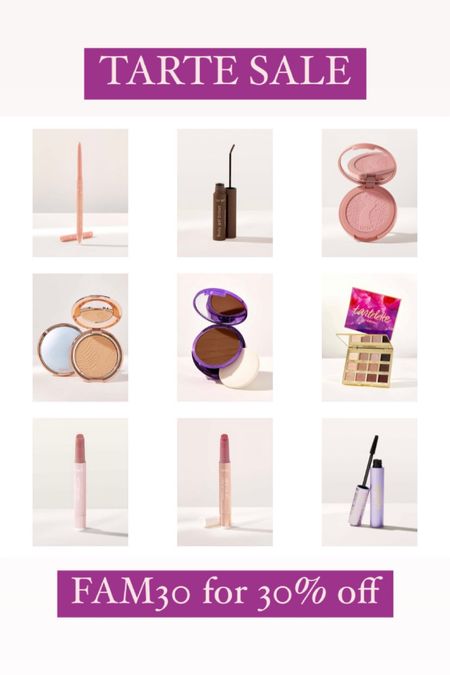 Tarte cosmetics is having a big 30% off sale! Loveee their blush and lip glosses - might try some new products in the sale 😍 code FAM30 

#LTKbeauty #LTKSale #LTKFind