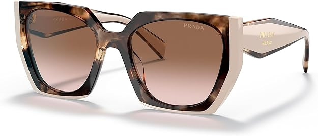 Prada PR 15WS Women's Sunglasses Tortoise Caramel/Powder/Brown Gradient 54 | Amazon (US)