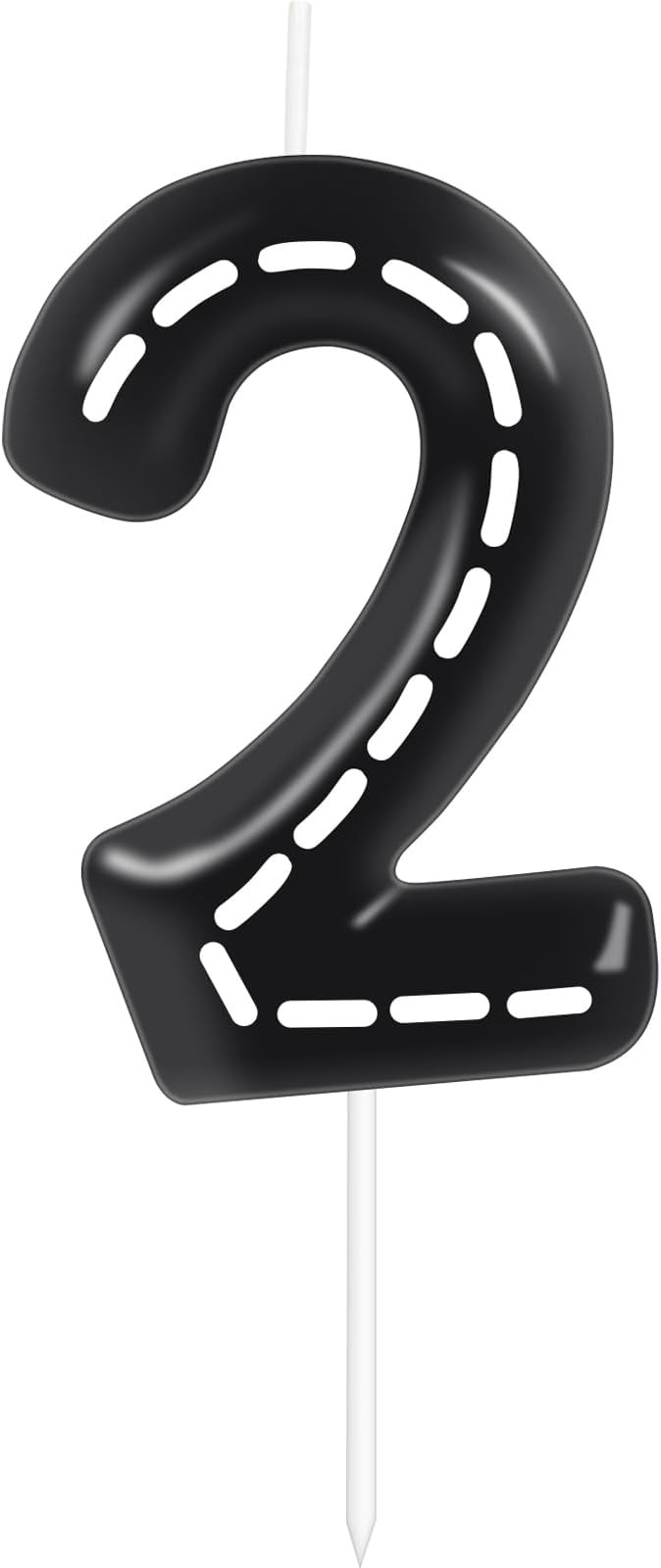 Birthday Candle Racing Cars Themed Birthday Party Decoration, Black and White Line Happy Birthday... | Amazon (US)