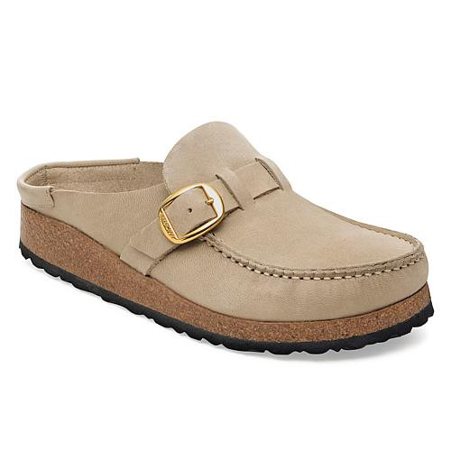 Birkenstock Buckley Oiled Leather Clog - Tobacco Brown - 5/5.5 | HSN