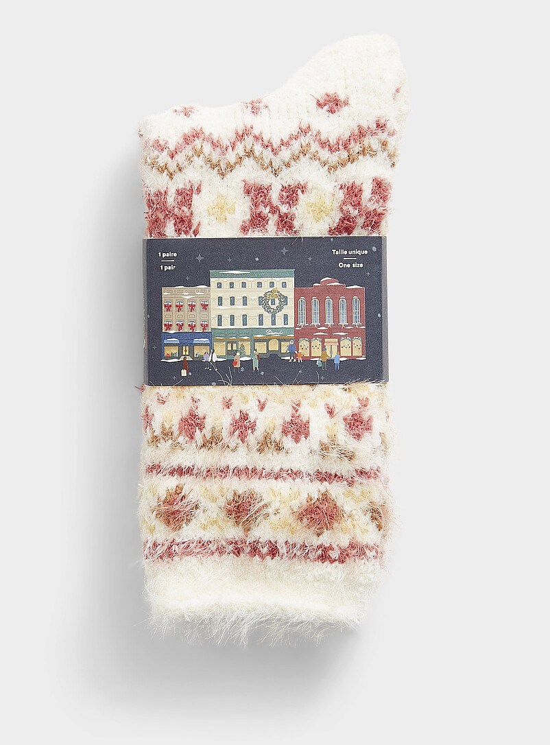 Fair Isle ultra-soft plush sockChristmas Collection | Simons