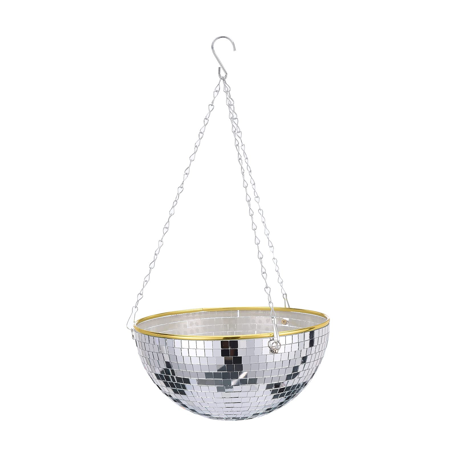Disco Ball Planter,CDQL Mirrorball Planter With Chain and Hook Hanging Plant Pot Trendy Decorativ... | Amazon (US)