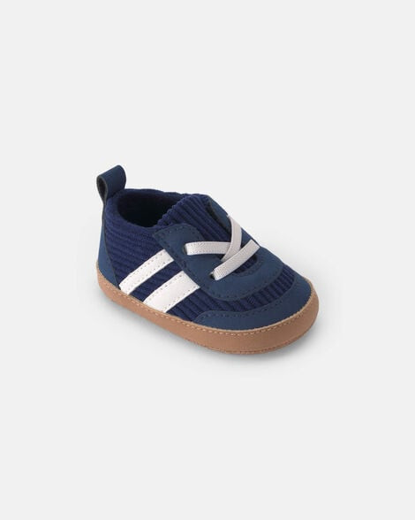 Baby Boy Striped Sneakers - Navy Blue | Carter's | Carter's Inc