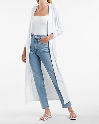 Ribbed Duster Cardigan | Express