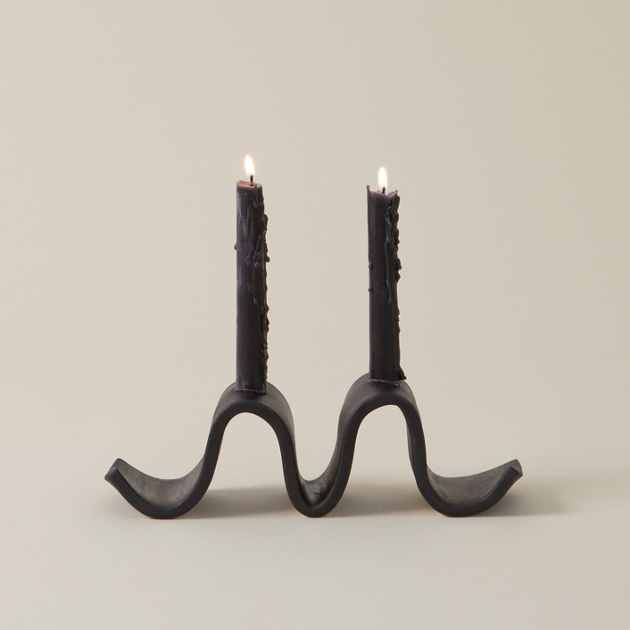 SIN Wyn Candelabra, Black | Minted